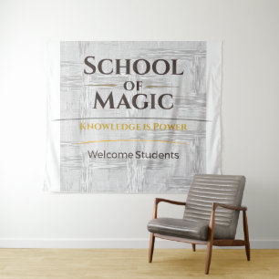 Terug naar school banner klasdecoratie leerkracht wandkleed