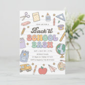 Terug naar school Bash Kaart (Staand voorkant)