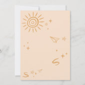 Terug naar School Bash Party Kaart (Achterkant)