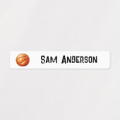 Terug naar school Basketbal Kinder naam Labels (Design 1)