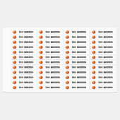 Terug naar school Basketbal Kinder naam Labels (Vel)