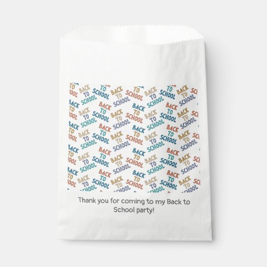 Terug naar School Bedankzakje (Voorkant)