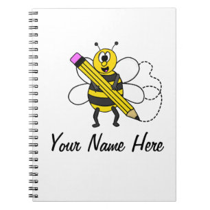 Terug naar school Bee Funny Teacher Custom Notitieboek