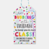 Terug naar school bellen cadeautag cadeaulabel (Voorkant)