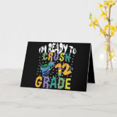 Terug naar school ben ik klaar om de 12e gradendin kaart (Gele Bloem)