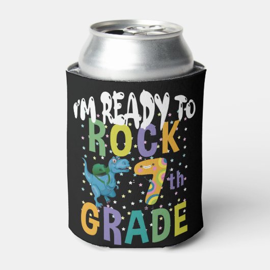 Terug naar school ben ik klaar om de 7de graad din blikjeskoeler (Blikje Voorkant)