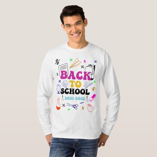 Terug naar school | Beste cadeau voor de eerste sc T-shirt (Voorkant volledig)