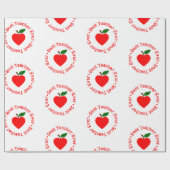 terug naar school beste leraar ooit cadeaupapier (Vlak)