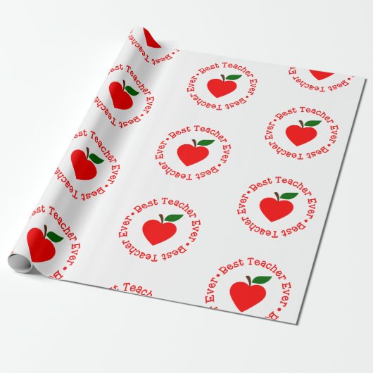 terug naar school beste leraar ooit cadeaupapier (Uitgerold)