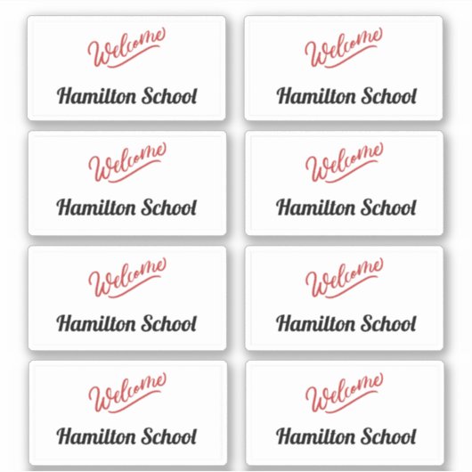 Terug naar School - Bezoekersgroepen Stickers (Voorkant)