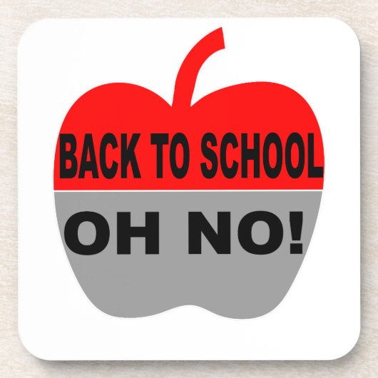 Terug naar school bier onderzetter (Voorkant)