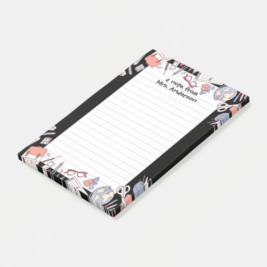 Terug naar School Black Post-it® Notes (Schuin)