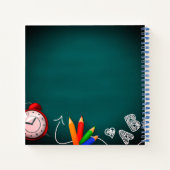 Terug naar School Blackboard Kinder Naam mooi Notitieboek (Achterkant)