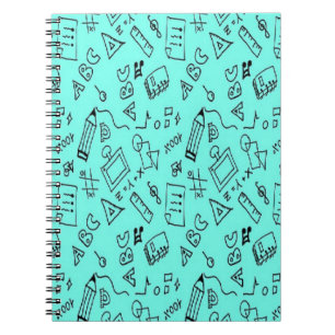 Terug naar school blauwgroen notitieboek