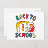 Terug naar school - Blijf veilig Briefkaart (Voorkant / Achterkant)