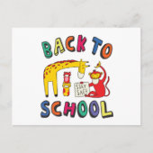Terug naar school - Blijf veilig Briefkaart (Voorkant)