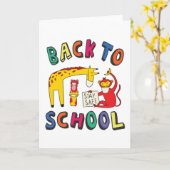 Terug naar school - Blijf veilig Kaart (Gele Bloem)