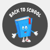 terug naar school boekenstickers labels (Voorkant)