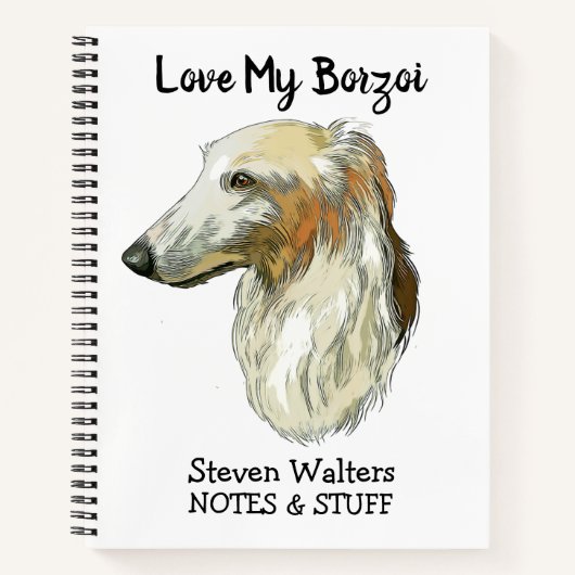 Terug naar school Borzoi schrift Notitieboek (Voorkant)