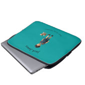 Terug naar School Boy & Dog Custom Water Bottle Laptop Sleeve (Voorkant onderkant)