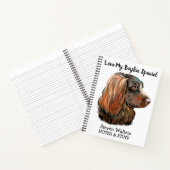 Terug naar school Boykin Spaniel notitieboek (Binnen)