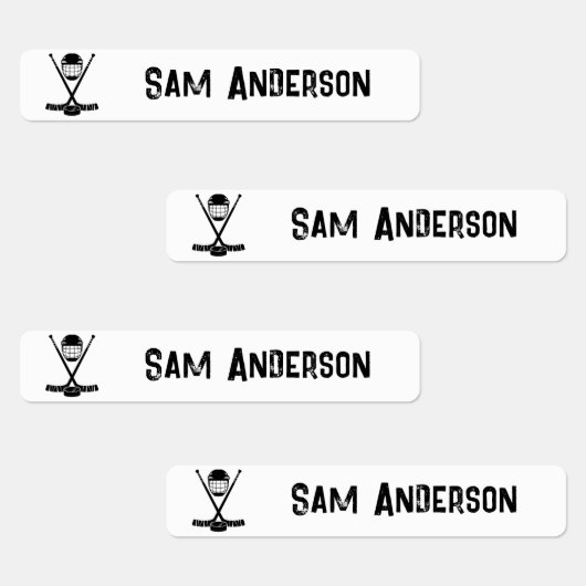 Terug naar School Boys IJshockey Kinder naam Labels (Groep)