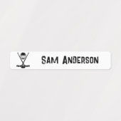 Terug naar School Boys IJshockey Kinder naam Labels (Design 1)