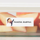 Terug naar School Boys Leuke Ninja Kinder naam Labels (Aangebracht)