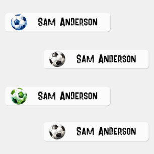 Terug naar School Boys Voetbal Kinder naam Labels