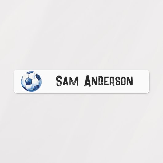 Terug naar School Boys Voetbal Kinder naam Labels (Design 1)