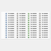 Terug naar School Boys Voetbal Kinder naam Labels (Vel)