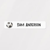 Terug naar School Boys Voetbal Kinder naam Labels (Design 2)