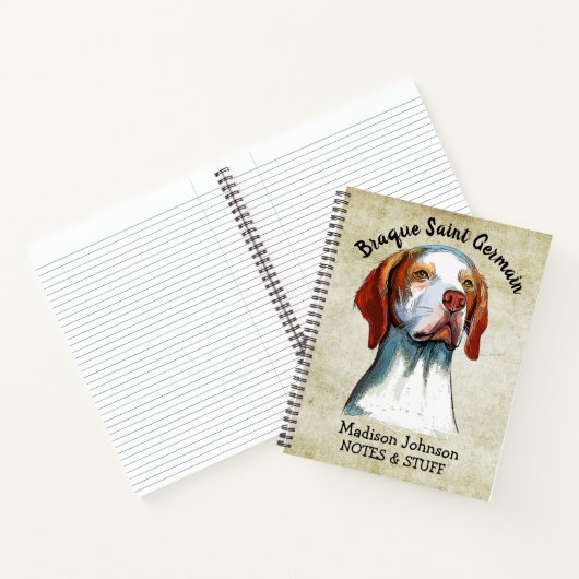 Terug naar school Braque Saint Germain notitieboek (Binnen)