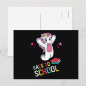 Terug naar school briefkaart (Voorkant / Achterkant)