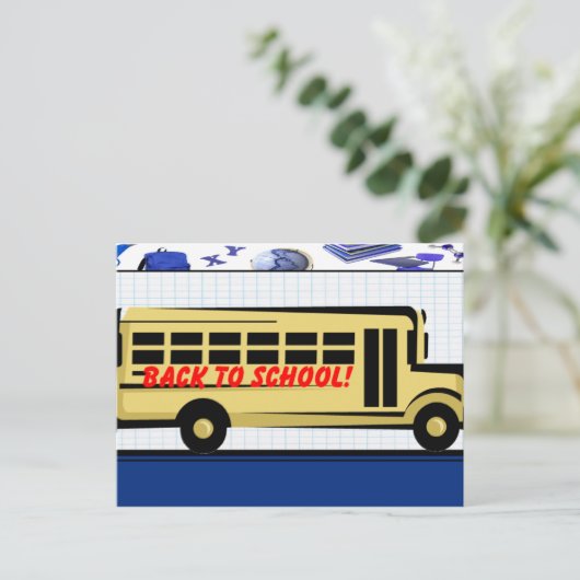 Terug naar School Briefkaart (Staand voorkant)