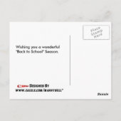 Terug naar School Briefkaart (Achterkant)