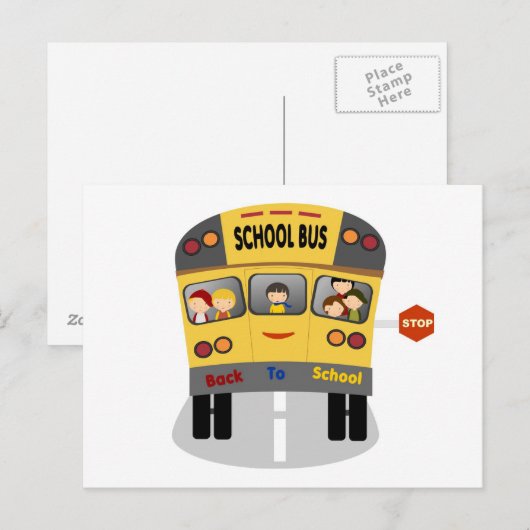 Terug naar School Briefkaart (Voorkant / Achterkant)