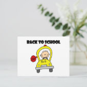 Terug naar school briefkaart (Staand voorkant)