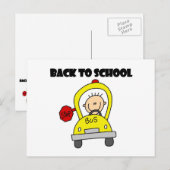 Terug naar school briefkaart (Voorkant / Achterkant)