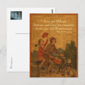 Terug naar school briefkaart (Voorkant / Achterkant)