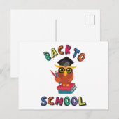 Terug naar school briefkaart (Voorkant / Achterkant)