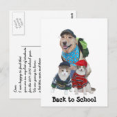 Terug naar School Briefkaart (Voorkant / Achterkant)