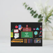 Terug naar School Briefkaart (Staand voorkant)