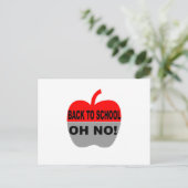 Terug naar school briefkaart (Staand voorkant)