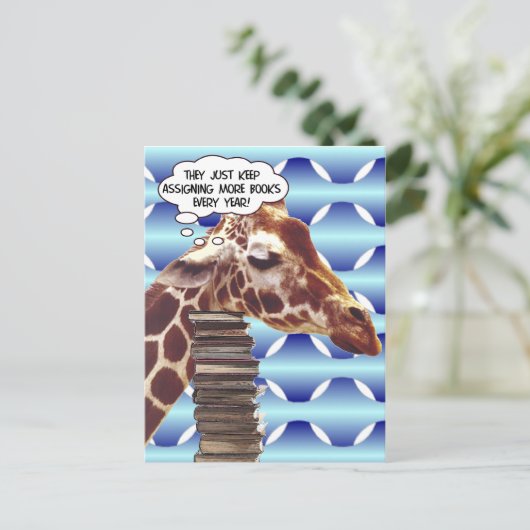 Terug naar school briefkaart (Staand voorkant)