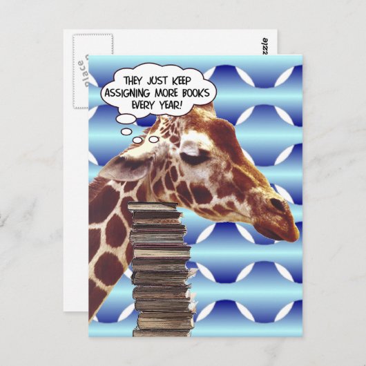 Terug naar school briefkaart (Voorkant / Achterkant)