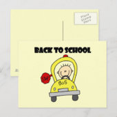 Terug naar school briefkaart (Voorkant / Achterkant)