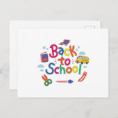 Terug naar school briefkaart (Voorkant / Achterkant)