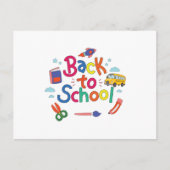 Terug naar school briefkaart (Voorkant)