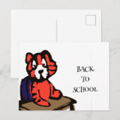 Terug naar school briefkaart (Voorkant / Achterkant)